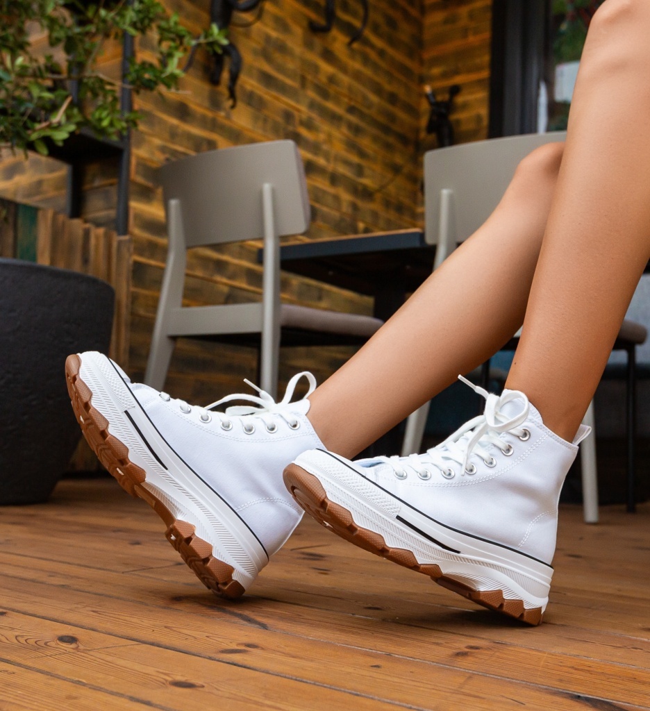 Sneakers Dama Blait Albi - Confort și Stil - imagine 4