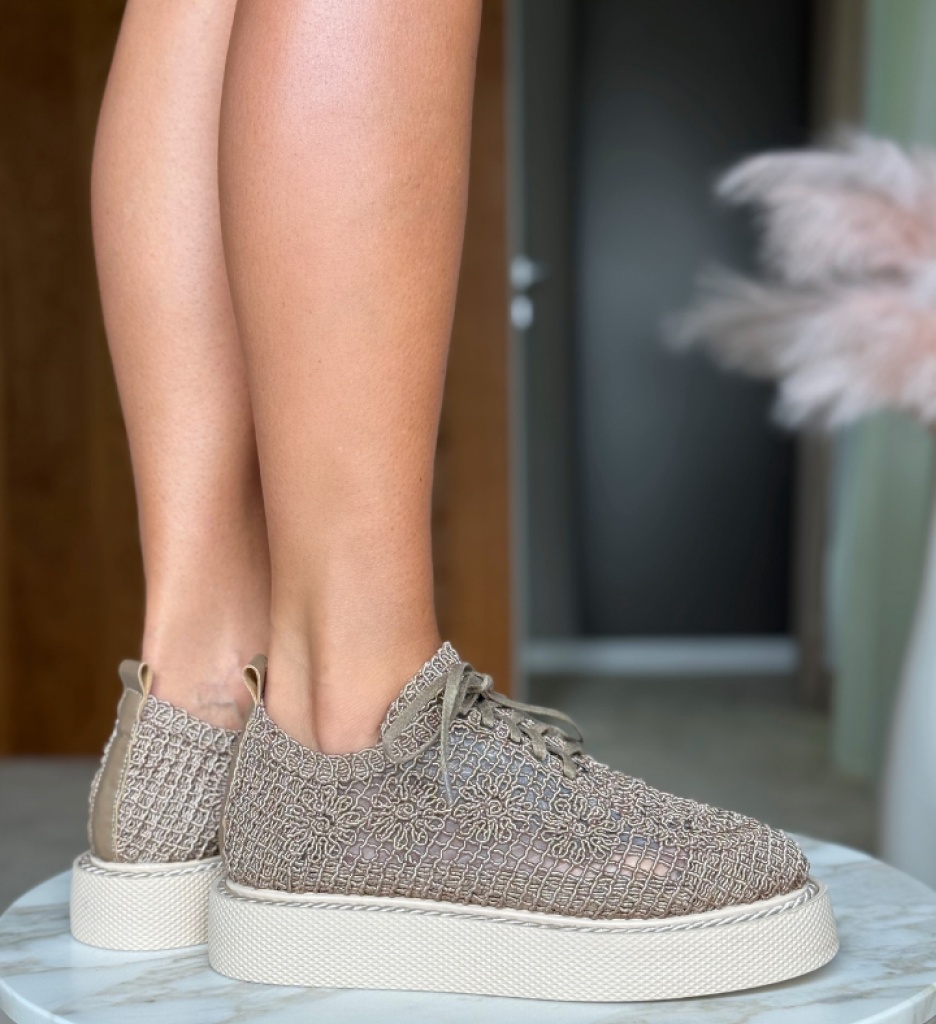 Pantofi Casual Ystory Khaki - Confort și Stil - imagine 2