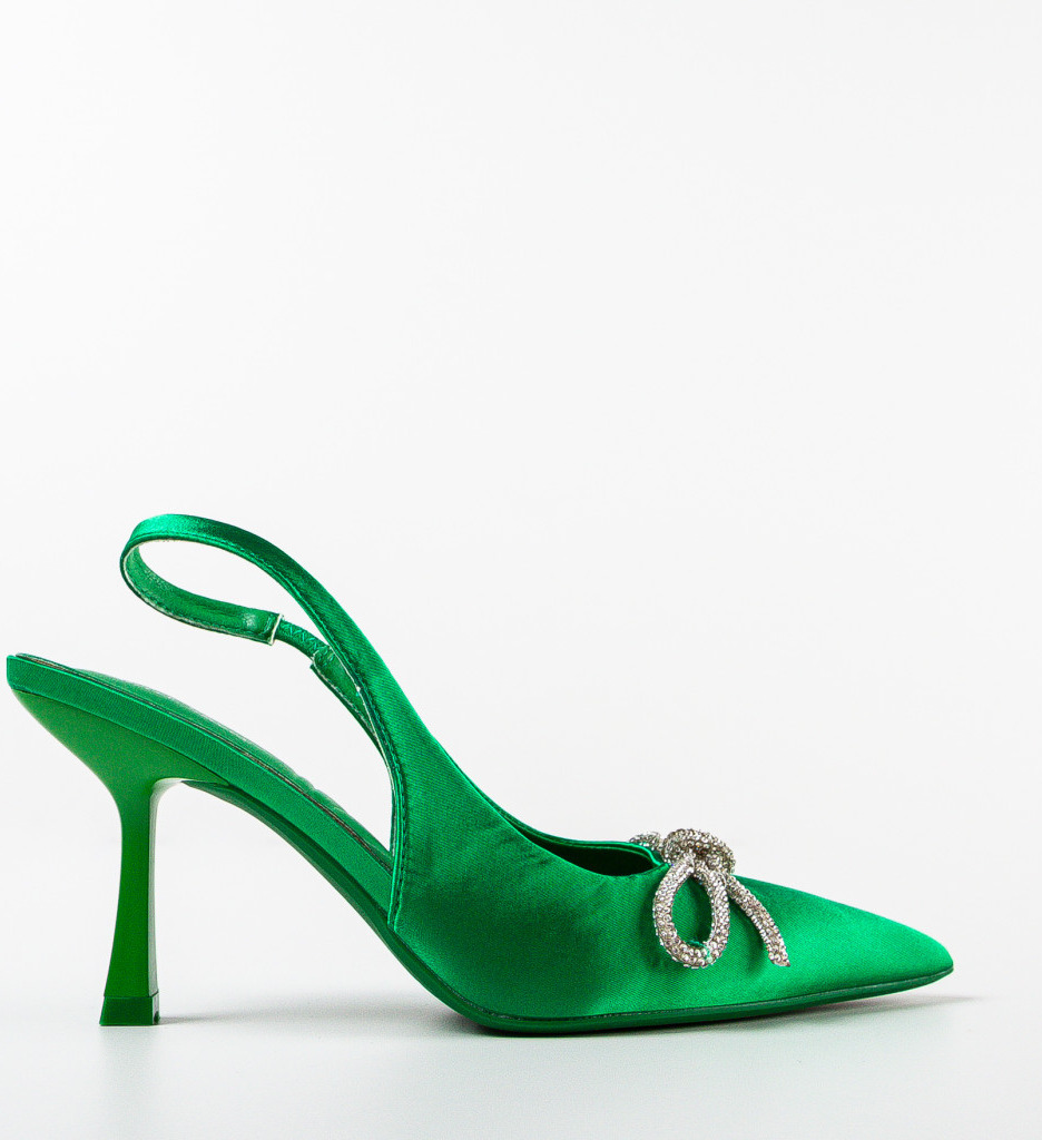 Pantofi Atlanta Verzi cu Toc - Eleganță și Stil - imagine 5