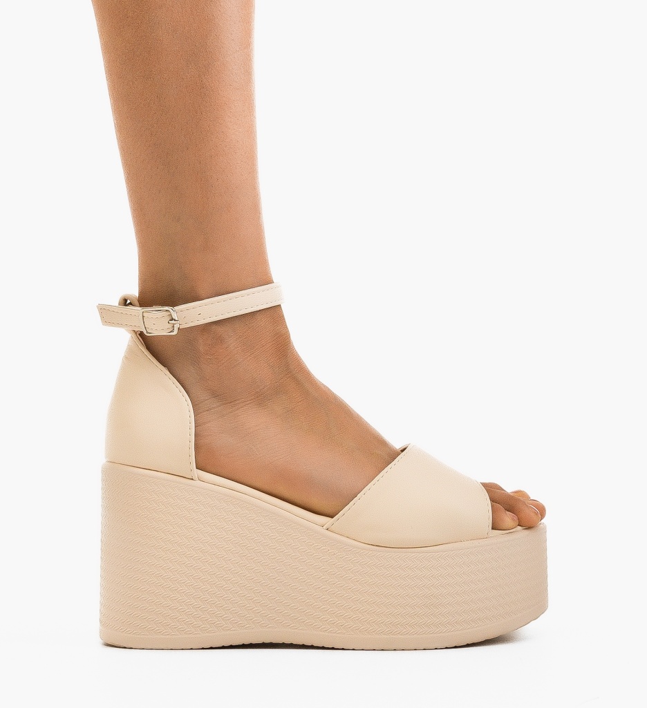 Platforme Dama Tamar Bej - Eleganță și Confort - imagine 5