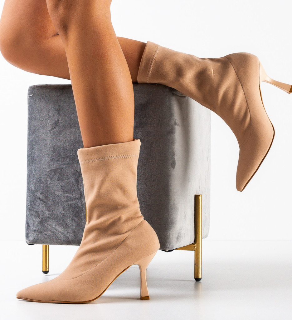 Botine Kalamak Bej - Eleganță și Confort