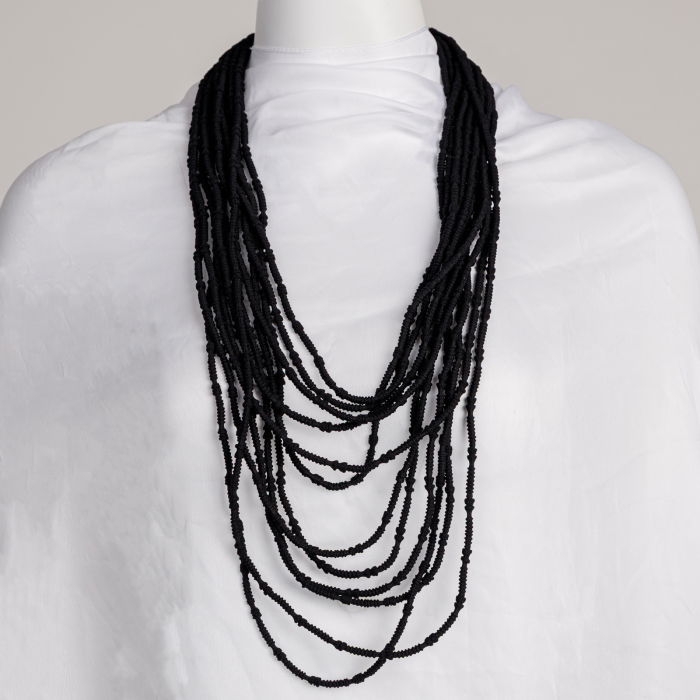 Colier Multisir Negru Shopika | Eleganță și Stil Fluid