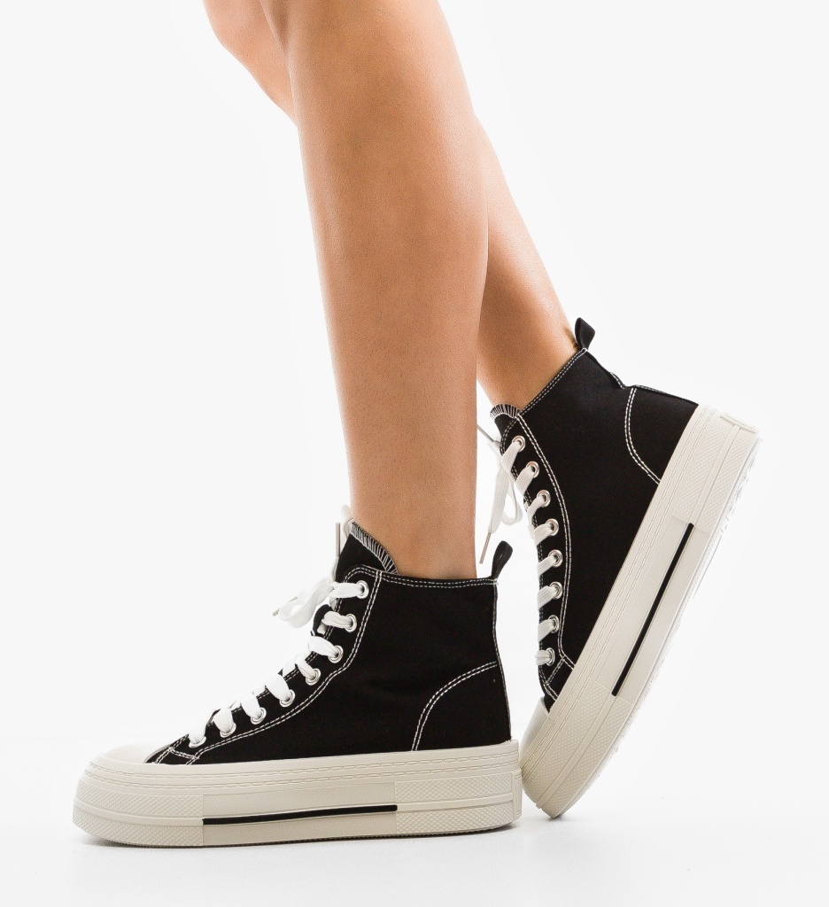 Sneakers Dama Sketty Negri – Confort și Stil - imagine 3