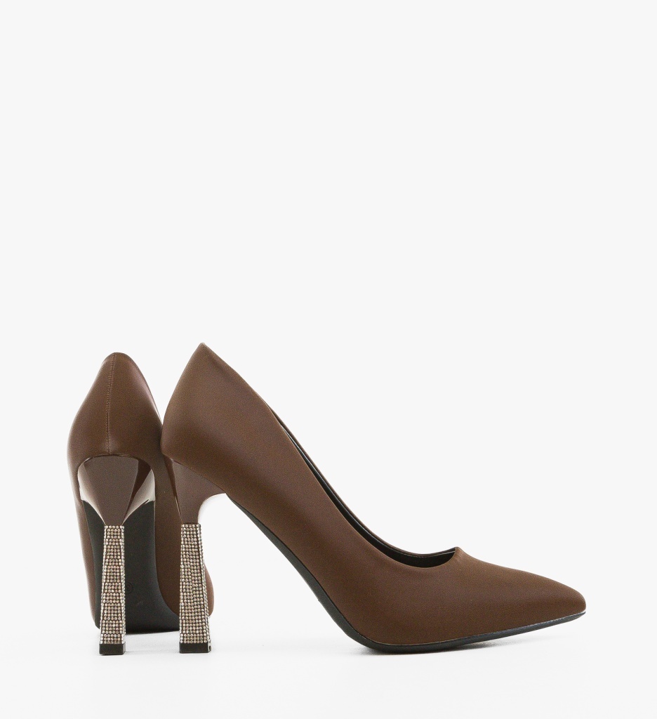 Pantofi cu toc Karem Maro Eleganți și Confortabili - imagine 3
