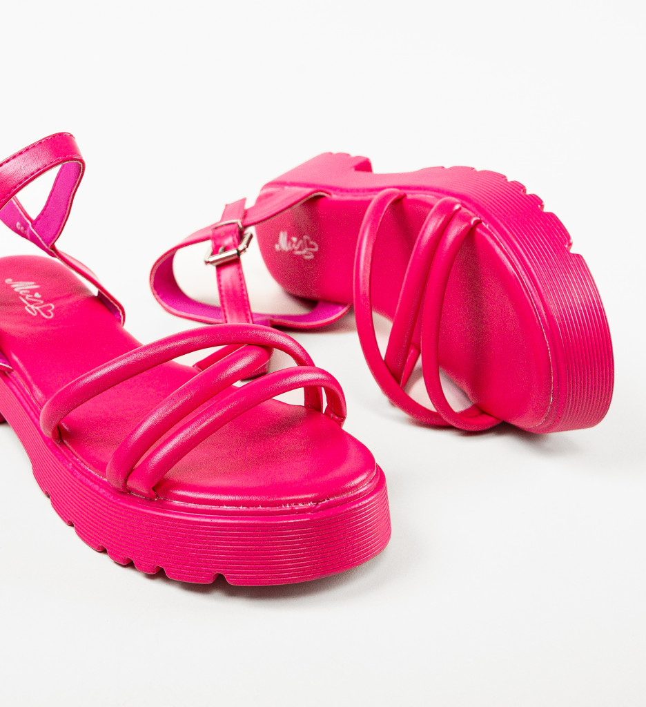 Sandale Dama Rusu Fuchsia - Eleganță și Confort - imagine 9
