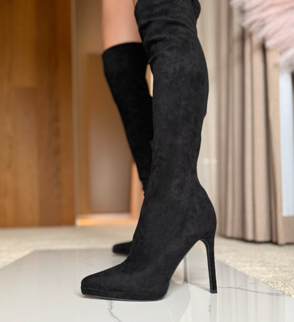 Cizme Dama Sortec Negre - Eleganță și Stil