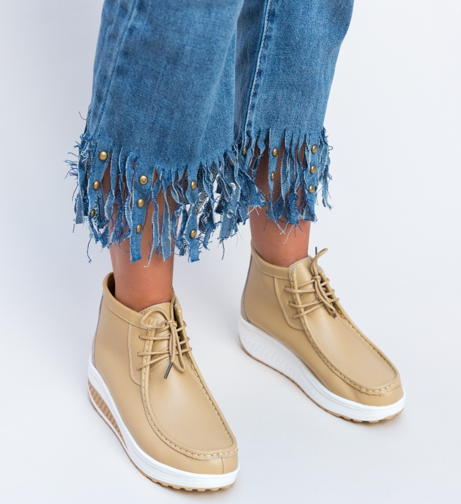 Pantofi Casual Vinto Bej | Confort & Eleganță