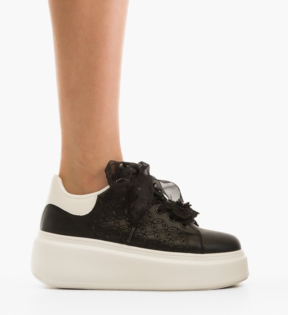 Sneakers Diflor Negri - Confort și Stil - imagine 4