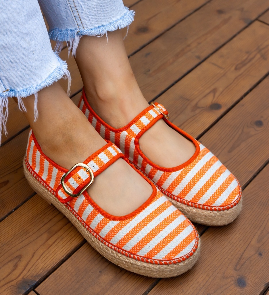 Espadrile Dama Gamny Portocalii | Casual & Confort