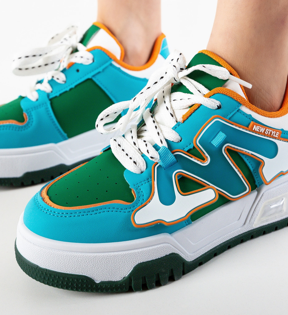 Sneakers Dama Niustile Albastri - Confort și Stil - imagine 5