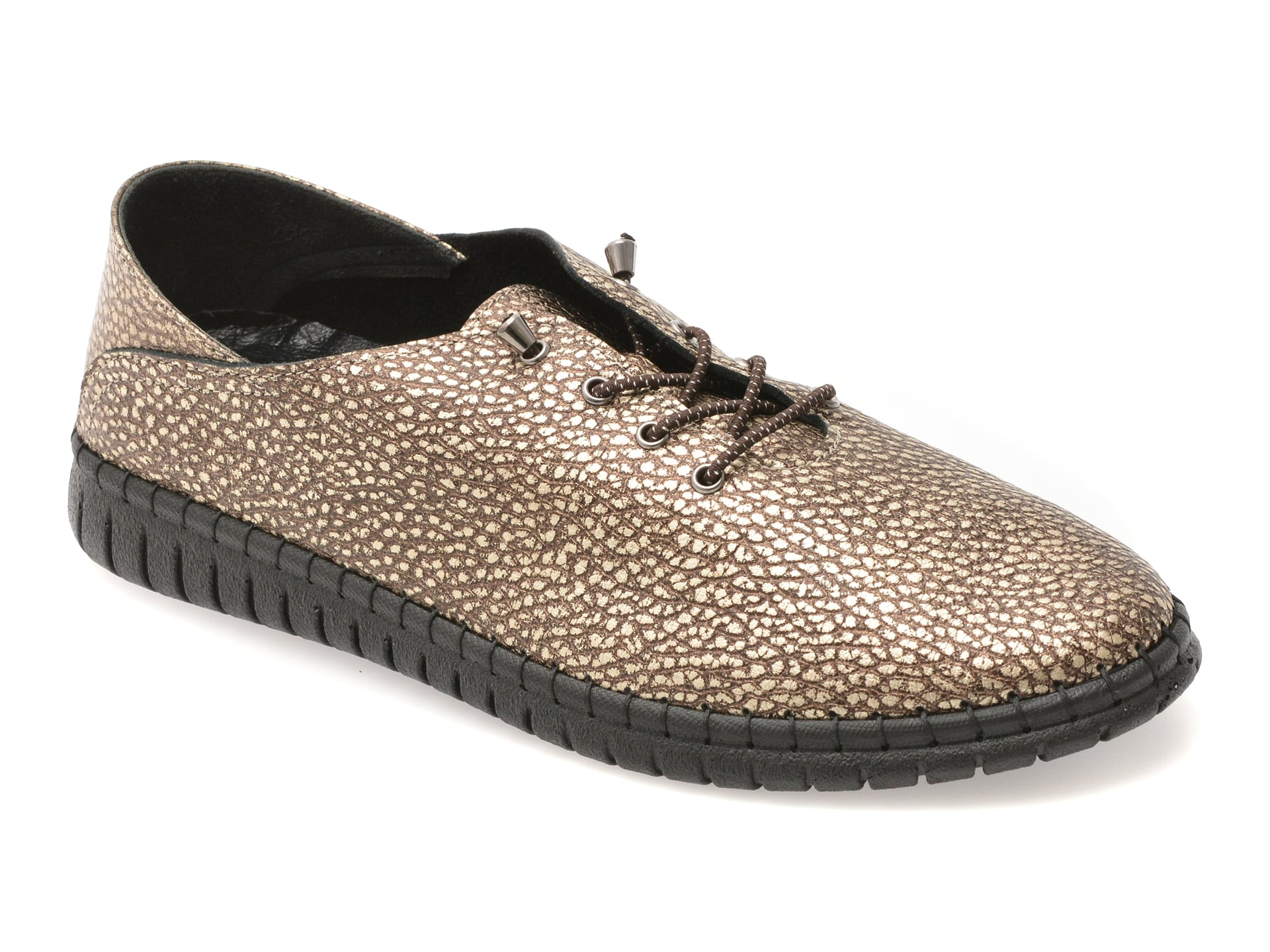 Pantofi EVIDA EV2902B Aurii Piele Naturală Casual