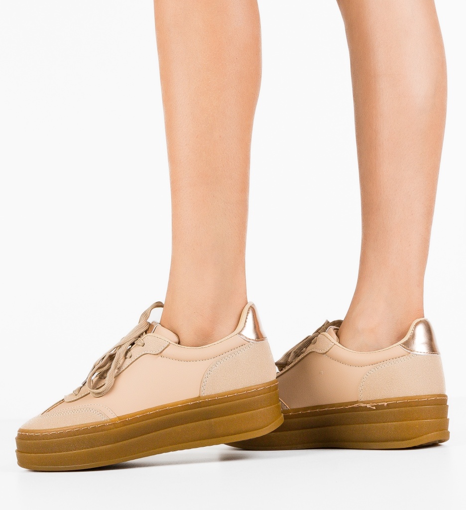 Sneakers Jaswin Khaki | Confort și Stil Urban - imagine 3