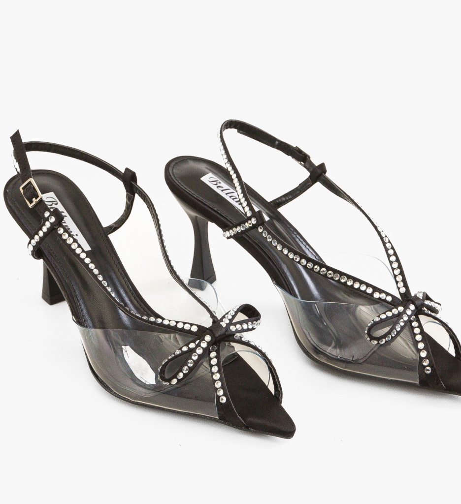 Sandale cu Toc Hayde Negre | Eleganță Asigurată - imagine 6