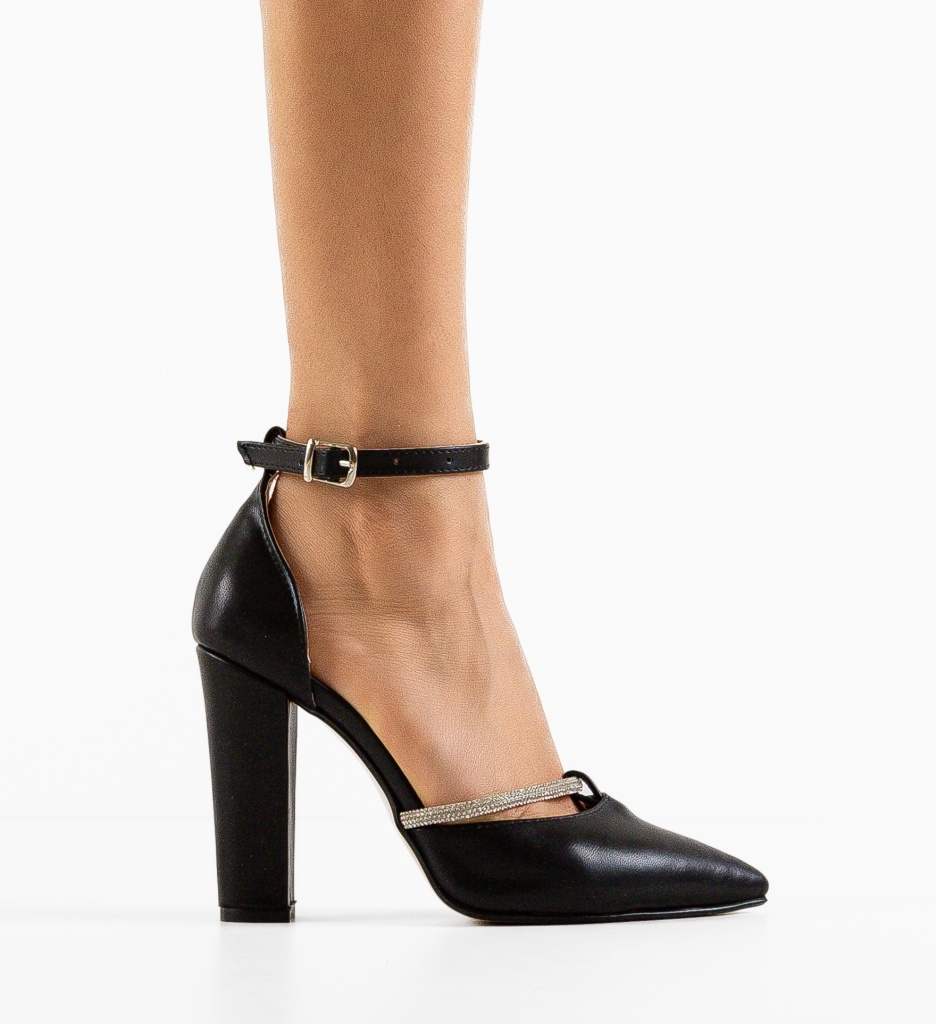 Pantofi cu Toc Samora Negri - Eleganță și Stil - imagine 4