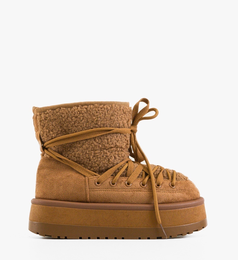 Ghete Dama Safine Camel Elegante și Confortabile - imagine 6