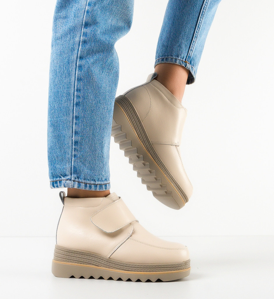 Pantofi Casual Dama Aarron Bej Confort