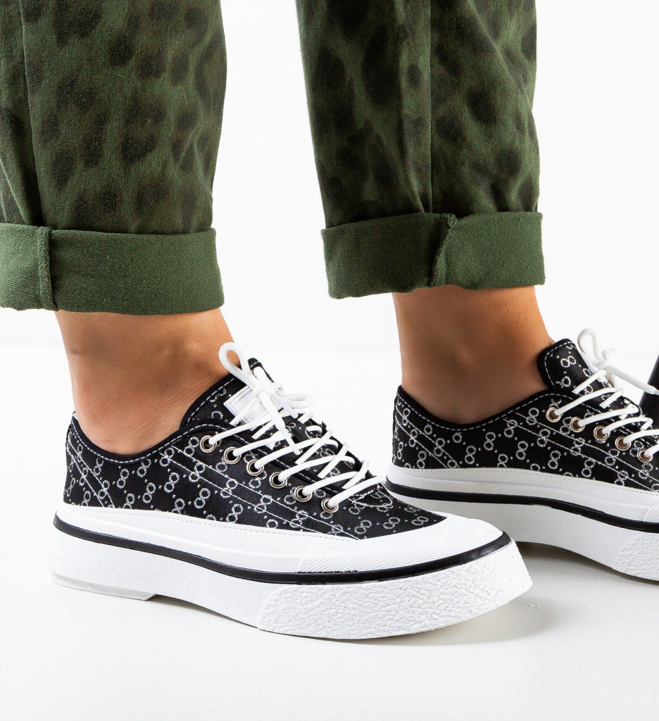 Pantofi Sport Serenity Negri - Confort și Stil - imagine 3