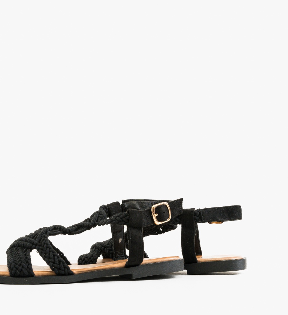 Sandale Dama Alivia Negre | Eleganță și Confort - imagine 5