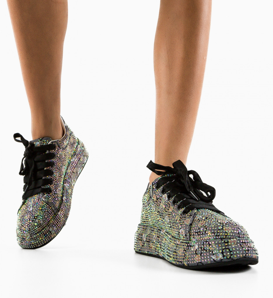 Sneakers Baat Negri Dama - Confort & Stil - imagine 2