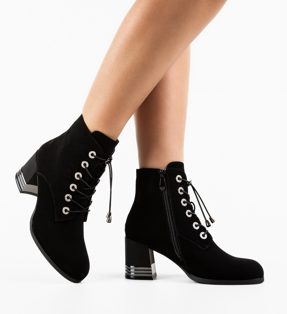 Botine Dama Thea Negre | Stil și Confort - imagine 3