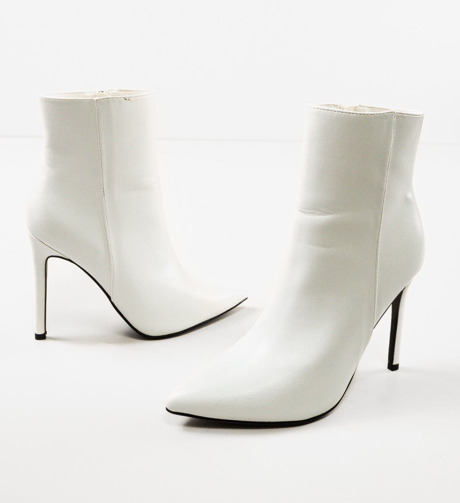 Botine Dama Ningaloo Albe | Eleganță și Stil - imagine 12