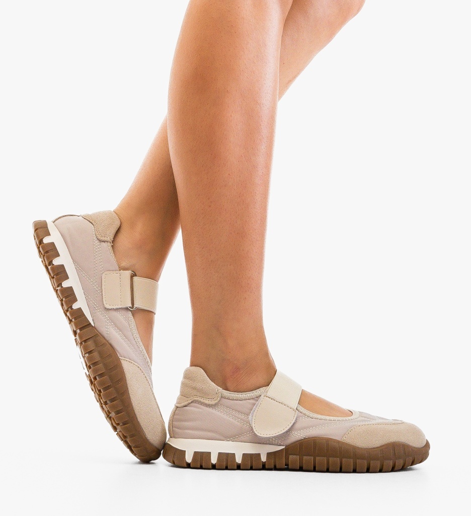 Pantofi Casual Runny Bej - Confort și Stil - imagine 2