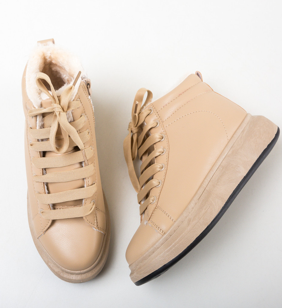 Pantofi Sport Misterlava Camel - Confort & Stil - imagine 7