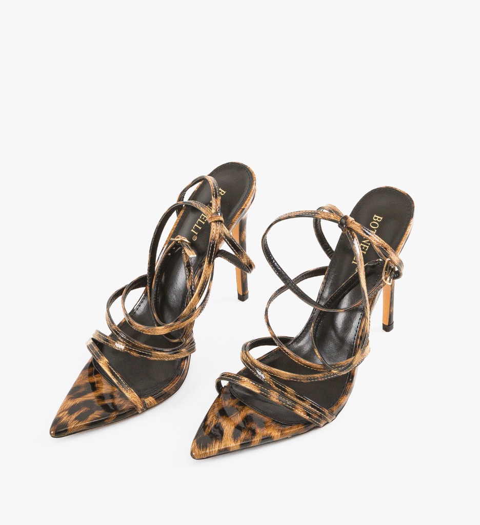 Sandale cu Toc Cazimar Print - Eleganță și Stil - imagine 5