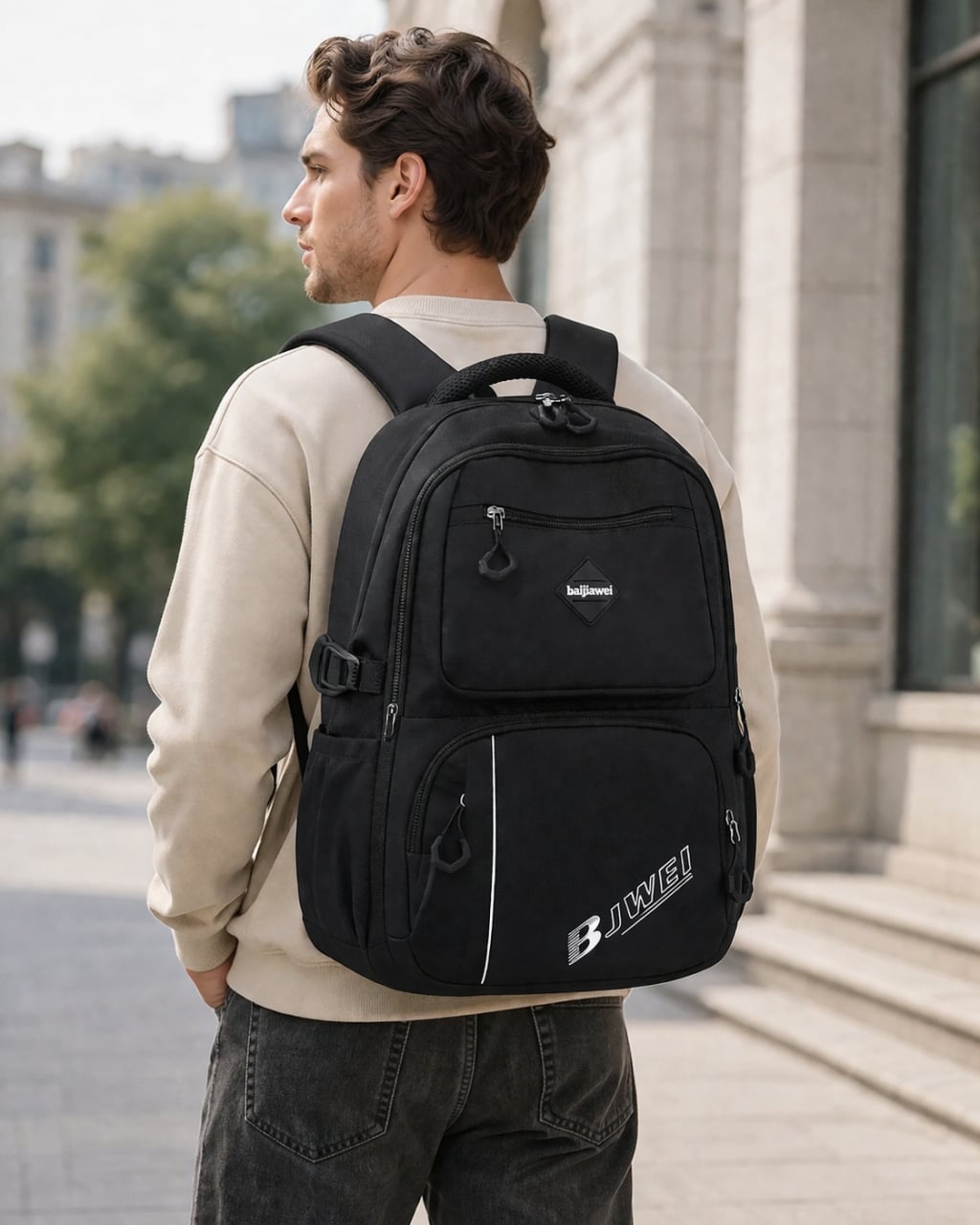 Rucsac Dama Delis GT2037 Negru, Impermeabil - imagine 2