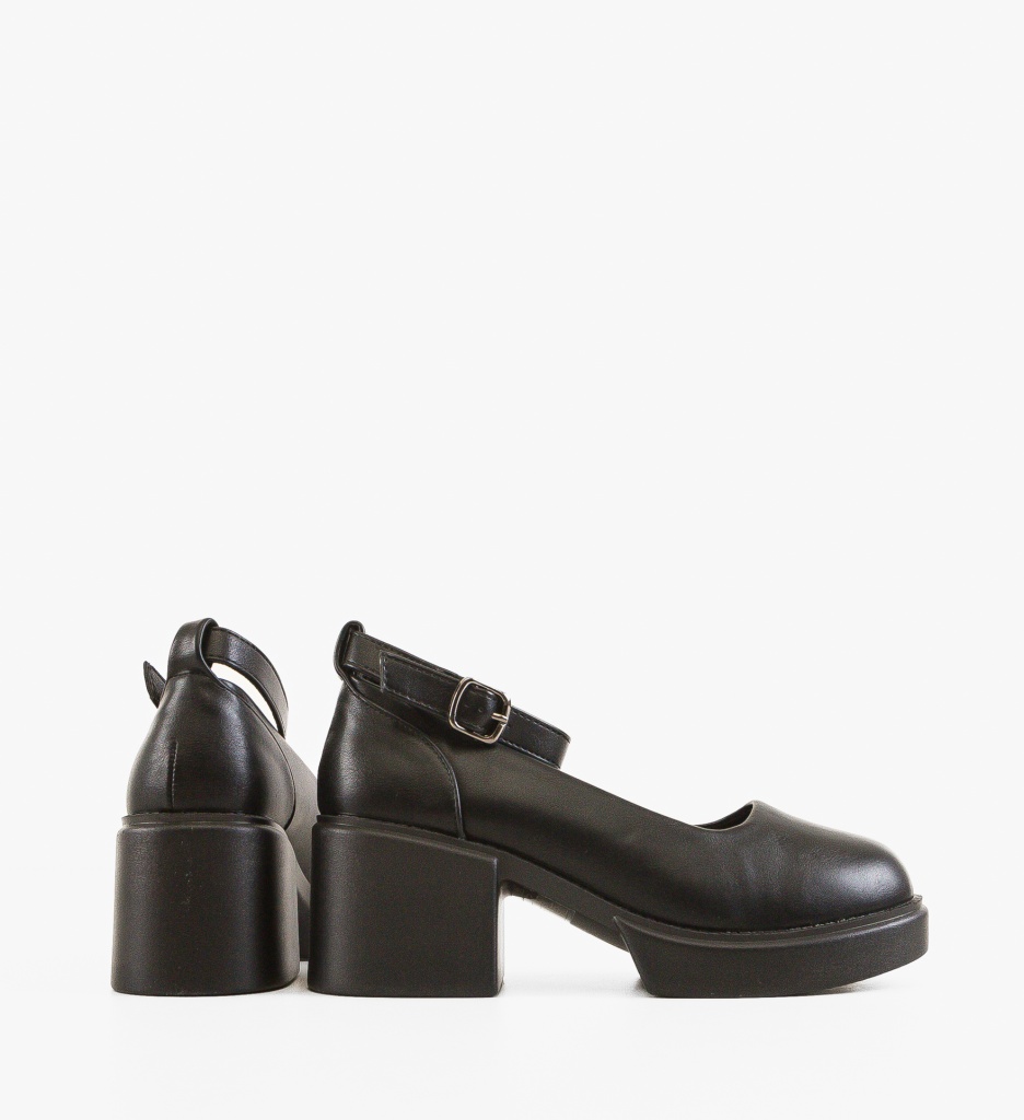 Pantofi Grima Negri cu Toc - Eleganță Absolută - imagine 4