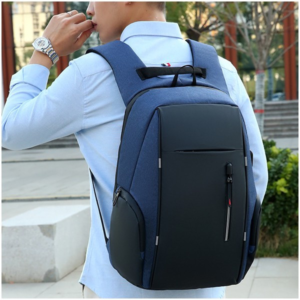 Rucsac Harvey GT1476 cu port USB, albastru - imagine 2