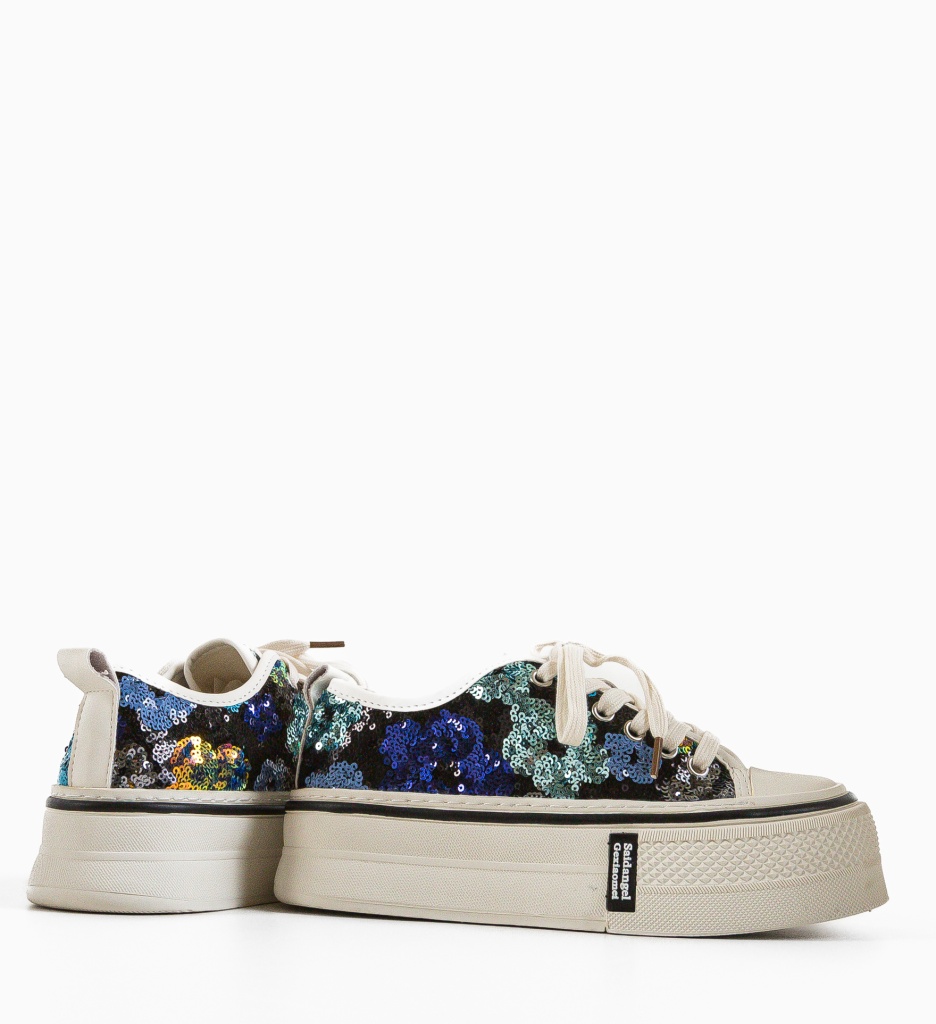 Sneakers Dama Paieta | Design Glamour Multicolor - imagine 5