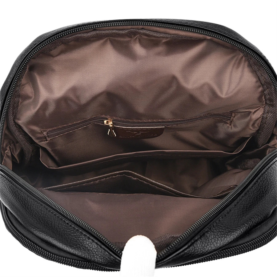 Rucsac Dama Delis Mireille Alb, Piele Ecologica - imagine 6