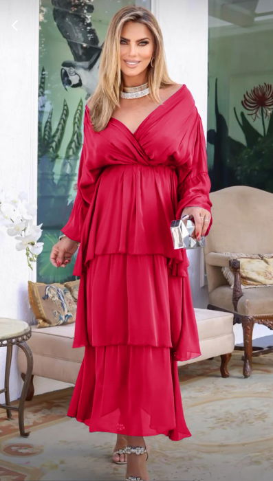 Rochie matase Shopika cu volane - Eleganță supremă