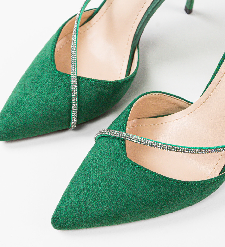 Pantofi cu toc Tuay Verzi - Eleganță maximă - imagine 6