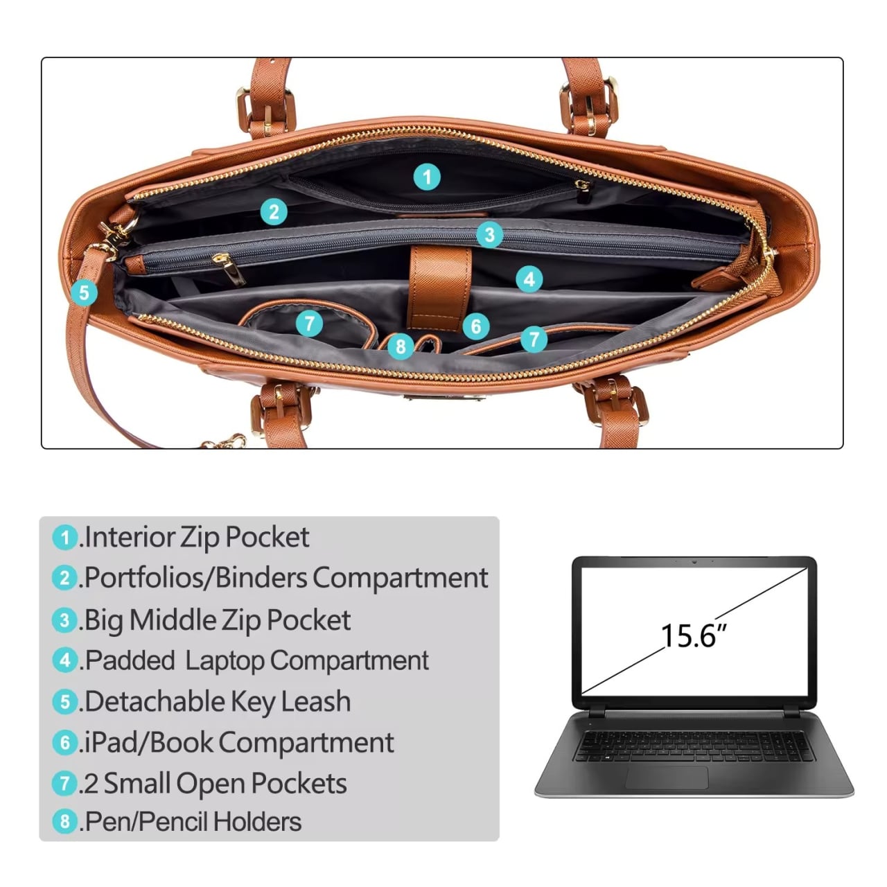 Geanta Dama Delis Irelia Negru cu Compartiment Laptop - imagine 4