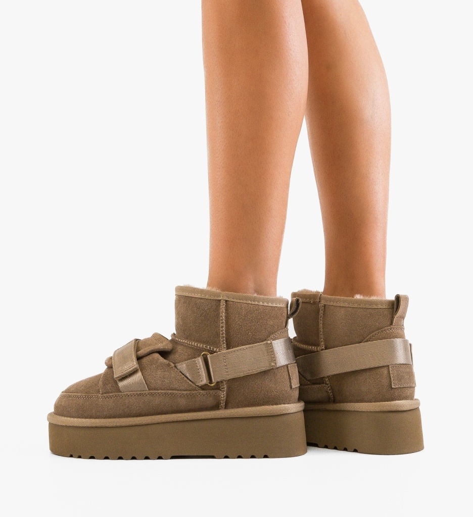 Cizme Ug Kaiana Khaki - Confort Termic Superior - imagine 3
