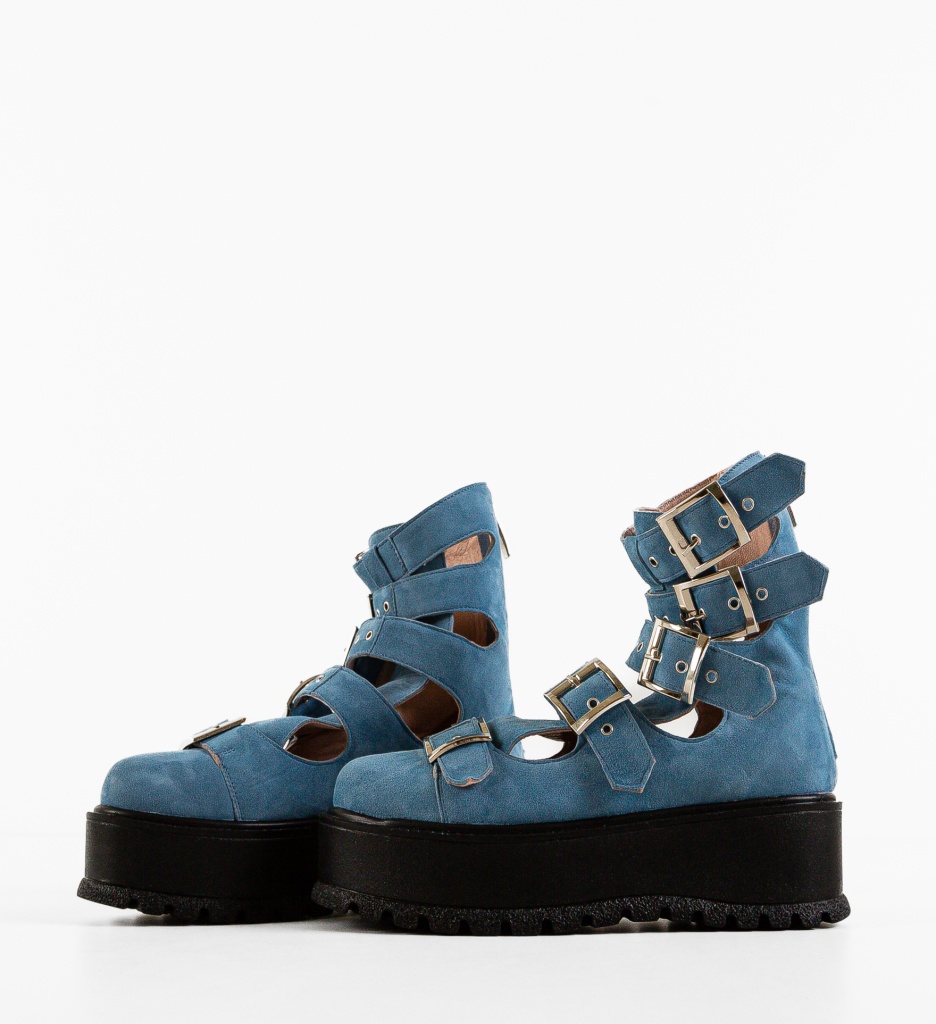 Ghete Dama Stepgan Albastre - Confort & Stil - imagine 6