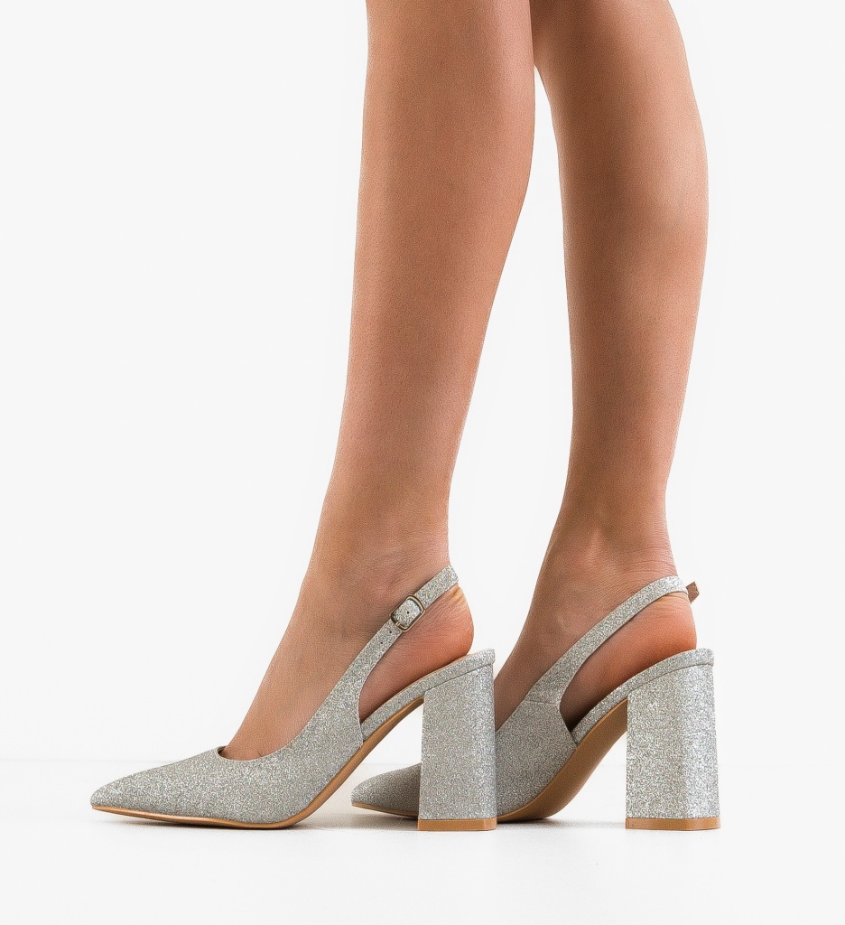 Pantofi Markus Argintii | Stil și Eleganță - imagine 2