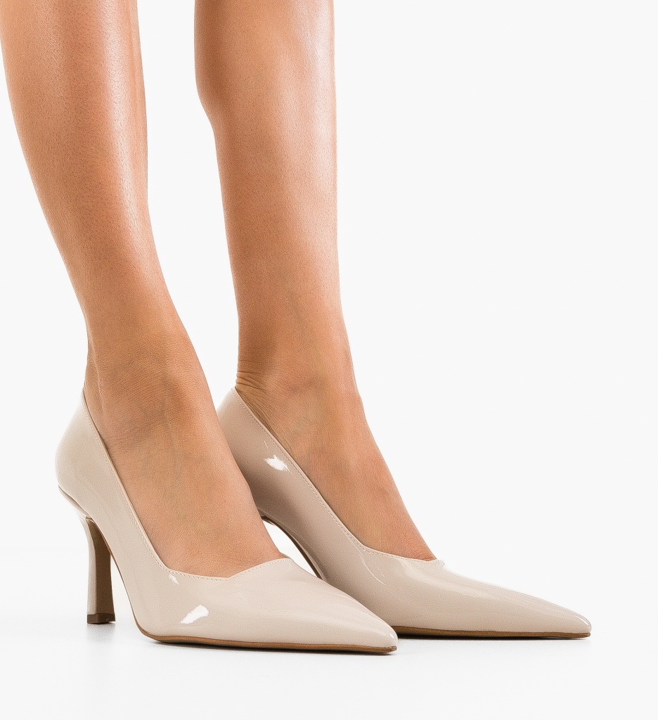 Pantofi Stiletto Vobka Bej | Eleganță și Stil