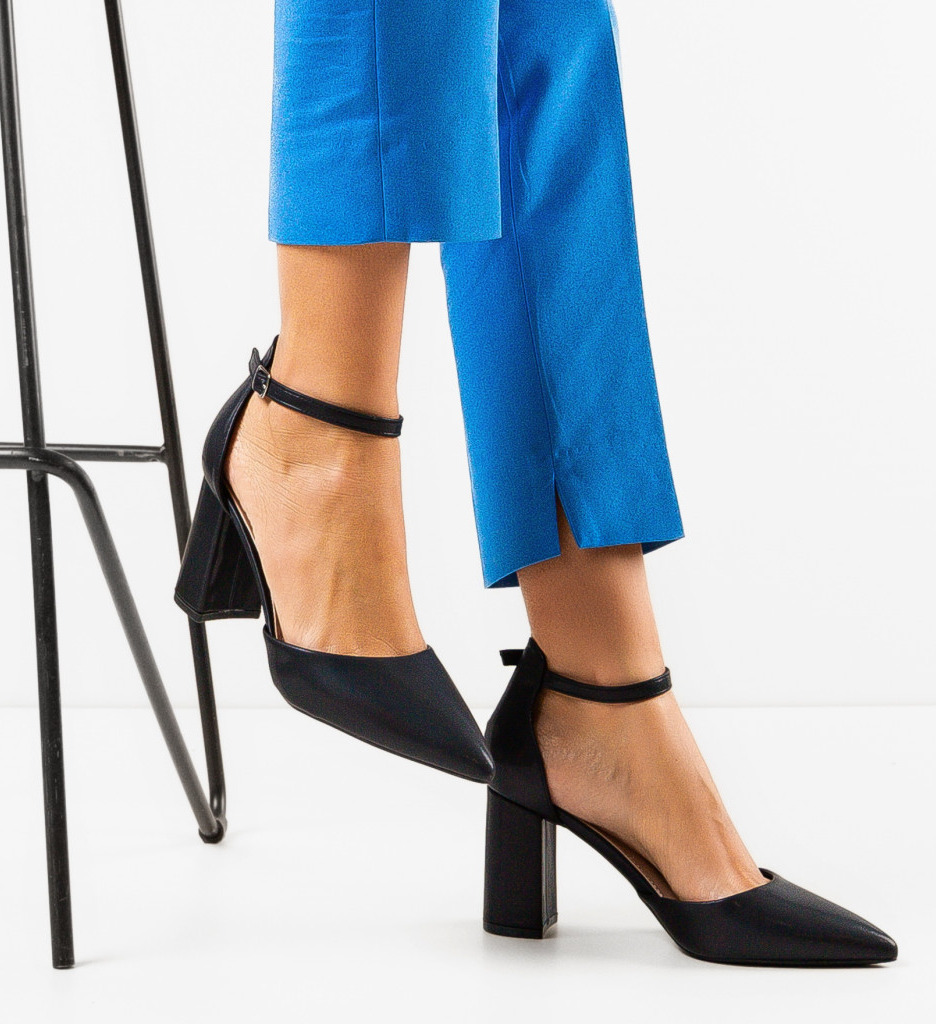 Pantofi Hugo Negri 2 cu toc elegant - imagine 3
