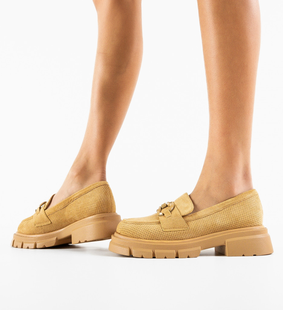 Pantofi Casual Dafa Bej - Confort Stilat