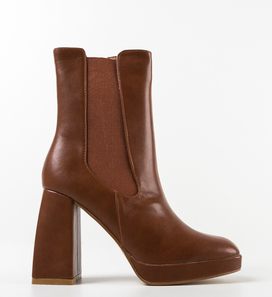 Botine Negon Camel | Stil și Eleganță - imagine 3
