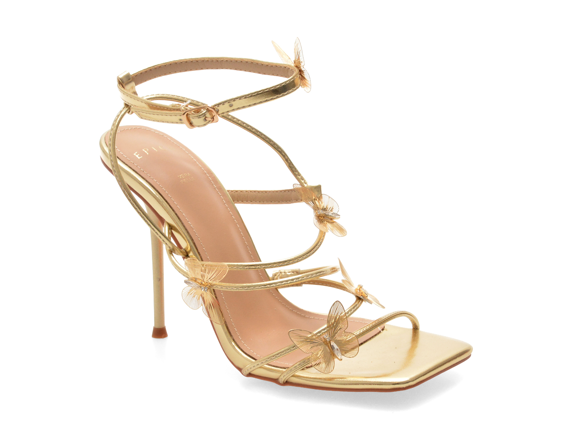 Sandale EPICA Aurii Elegante din Piele Eco - imagine 2