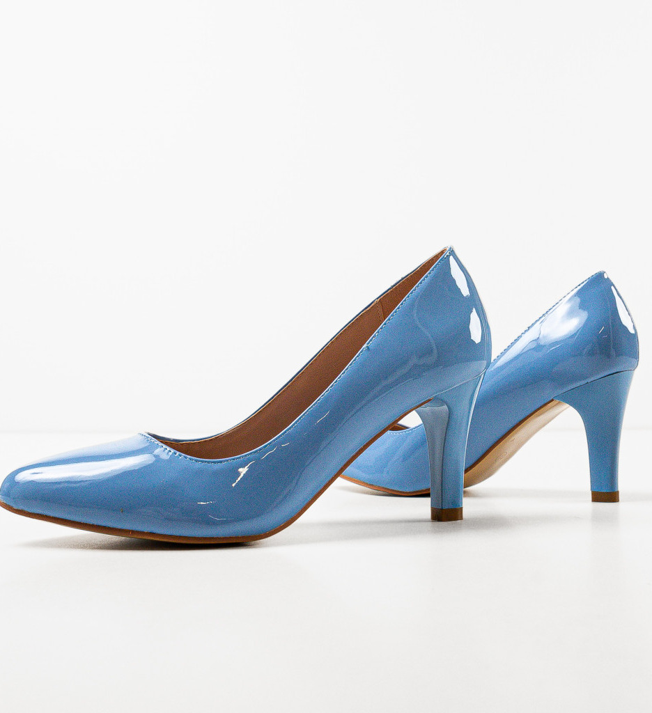 Pantofi cu Toc Hugo Albastri | Eleganță Asigurată - imagine 6