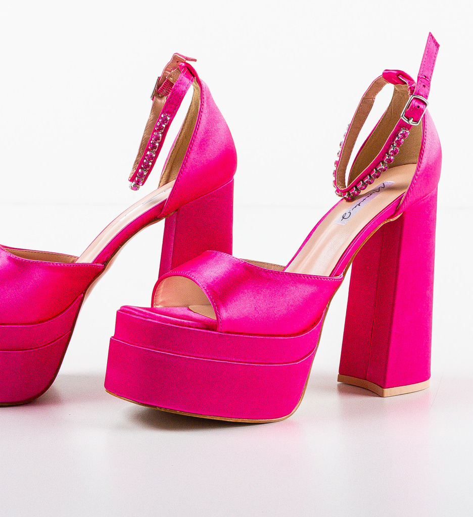 Sandale Toc Pugh Fuchsia | Eleganță Asigurată - imagine 5