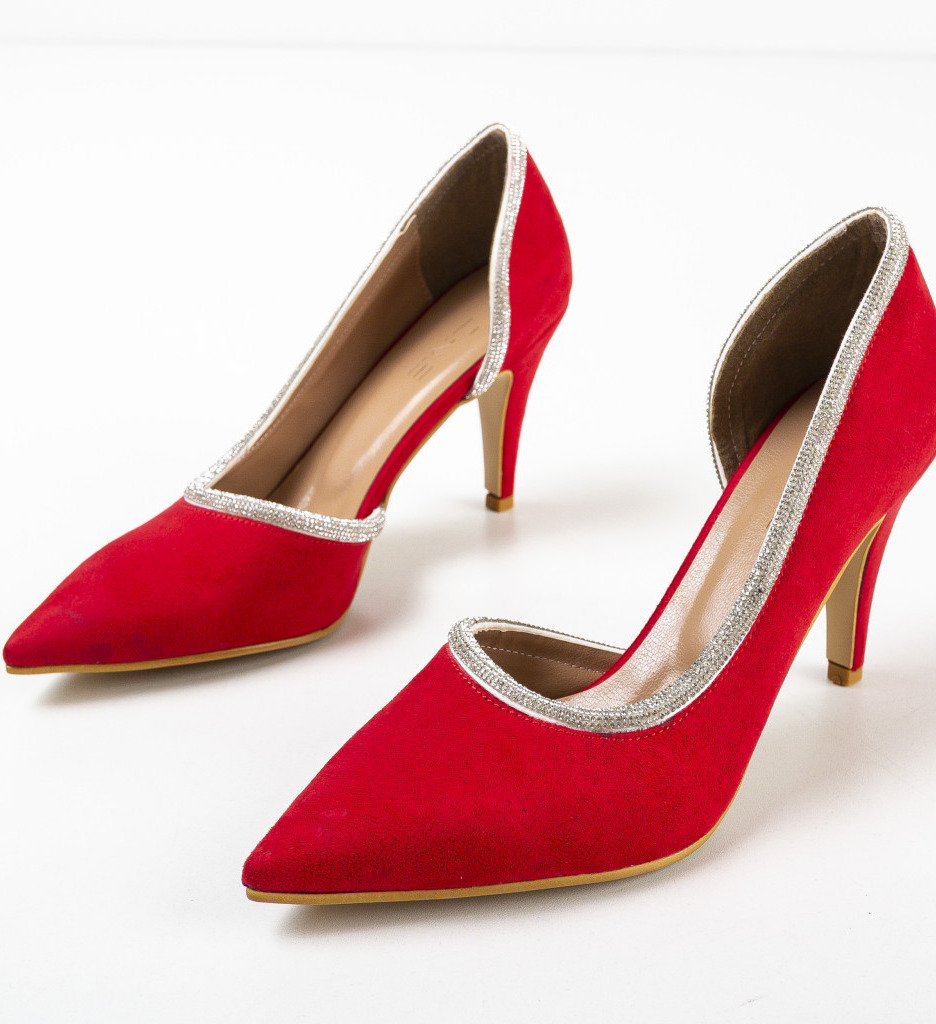 Pantofi Wiham Rosii cu Toc - Eleganță și Stil - imagine 6