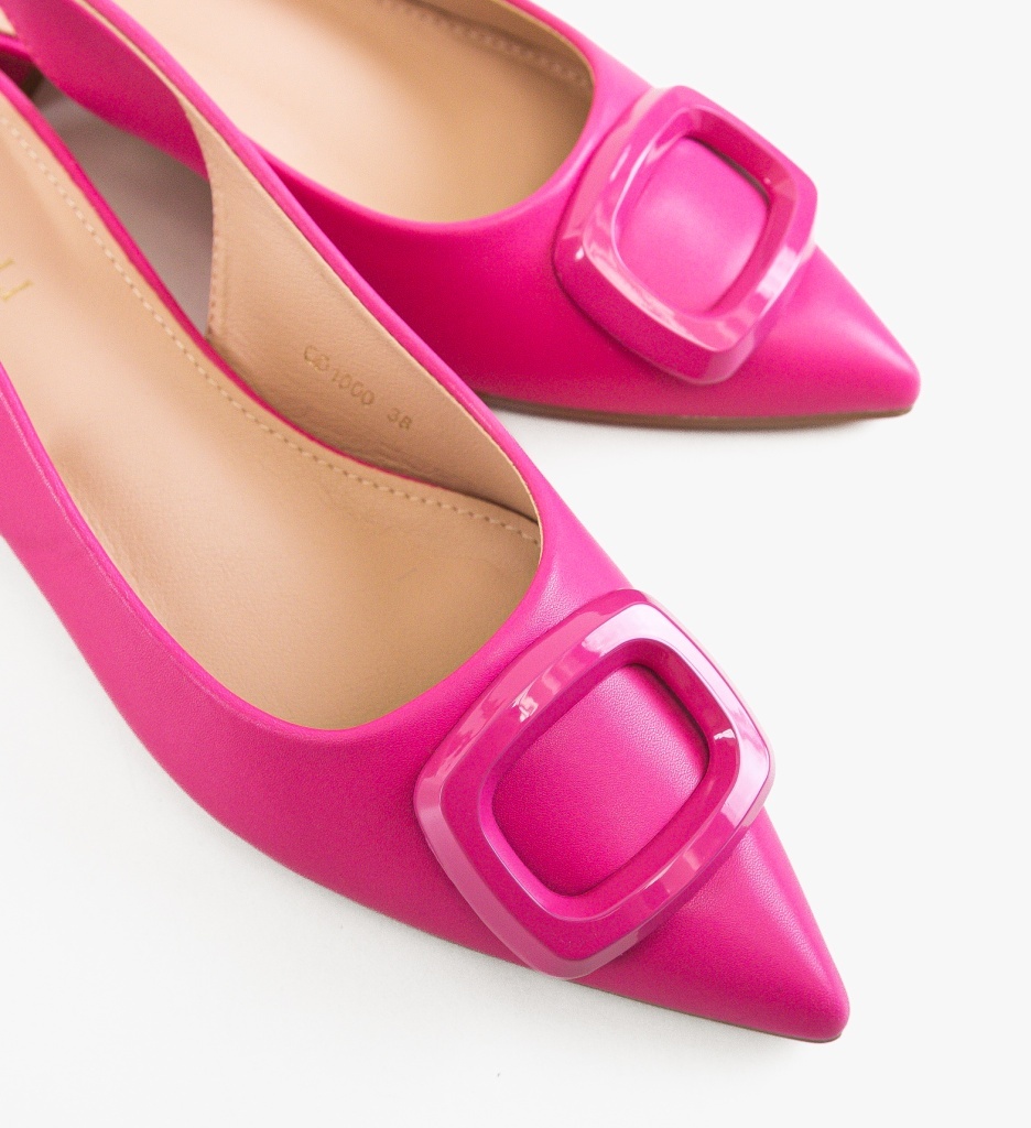 Pantofi Dama Olenna Fuchsia Eleganți - imagine 3