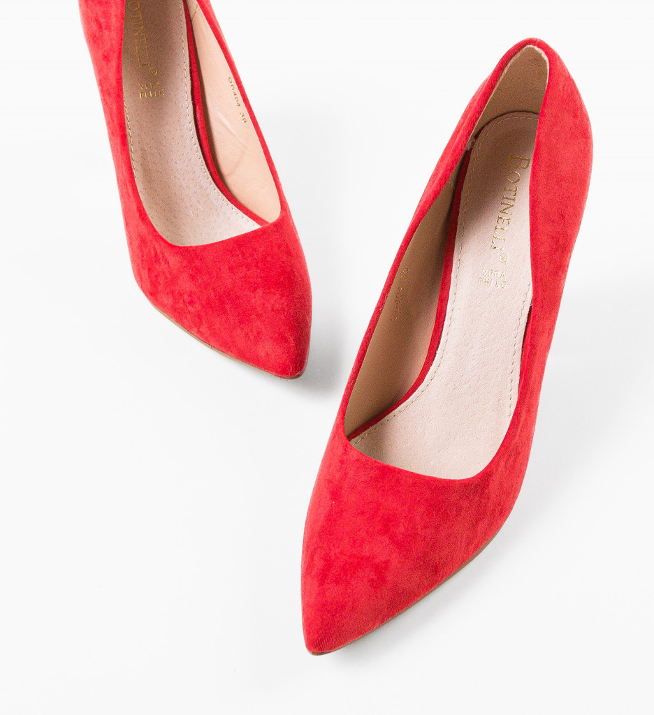 Pantofi Hofer Rosii cu Toc - Eleganță Asigurată - imagine 2