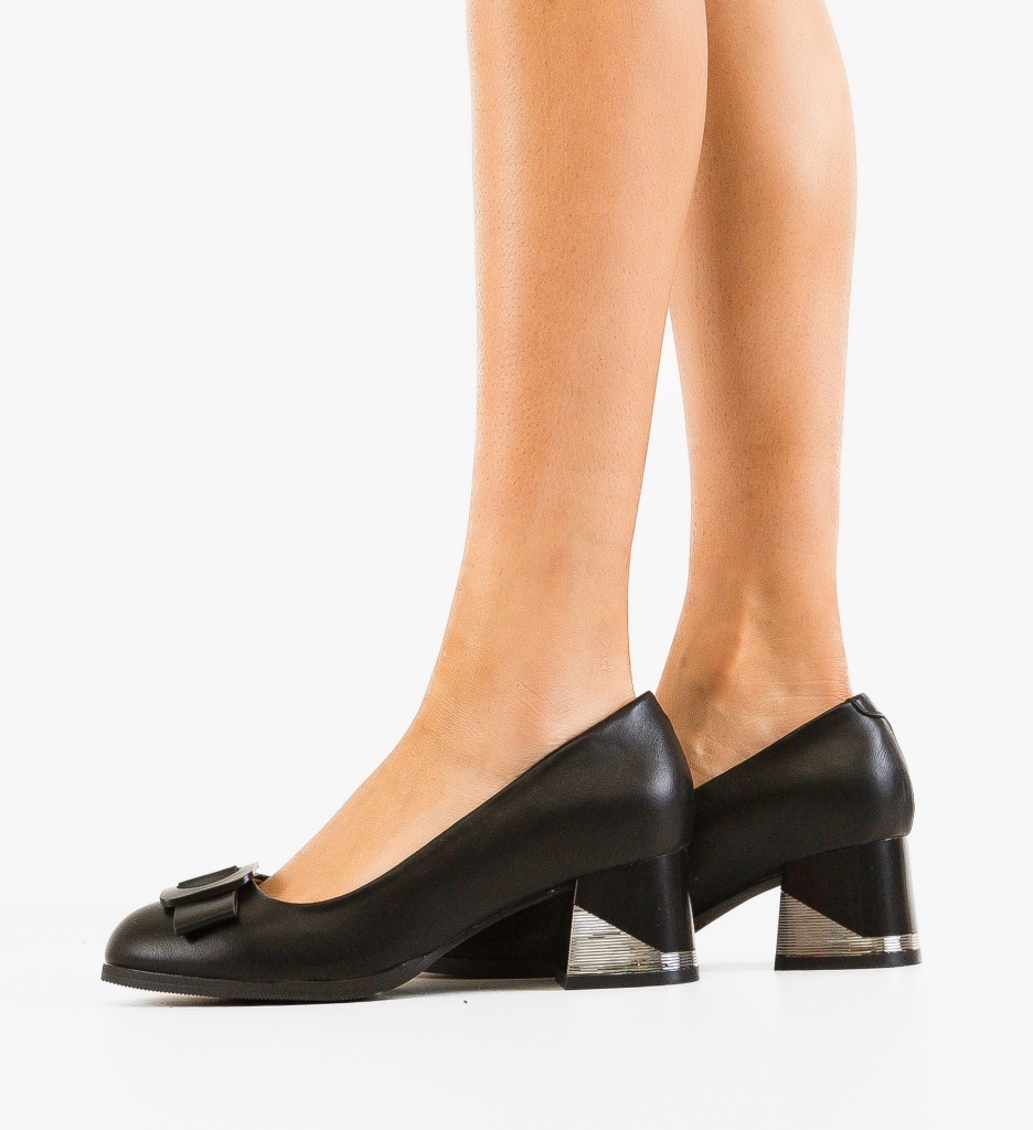 Pantofi Bushra Negri - Eleganță și Stil - imagine 2
